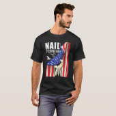 Nail Technicier Certified Nail Tech Artist Manicur T-shirt (Voorkant volledig)