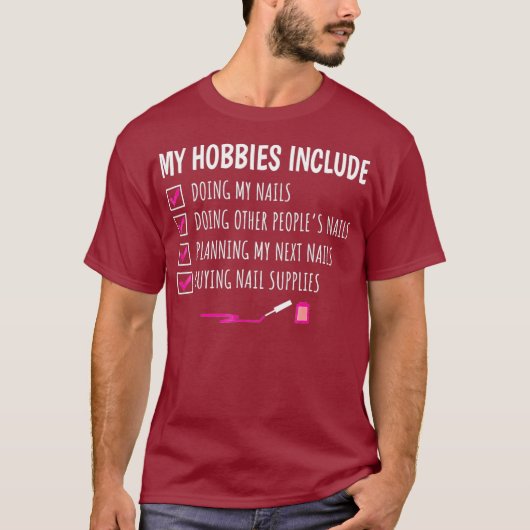 Nail Technicier Funny Gezegde Nail Tech Artist T-shirt (Voorkant)