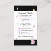 Nail Technicier Salon Artist Crystal Holographic Visitekaartje (Achterkant)