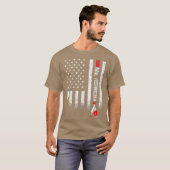 Nail-technicus Amerikaanse vlaggen Nail-Tech Artis T-shirt (Voorkant volledig)