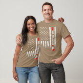 Nail-technicus Amerikaanse vlaggen Nail-Tech Artis T-shirt (Unisex)