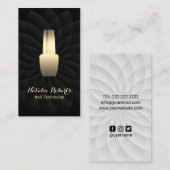 Nail Technicus Black Lotus Salon Manicurist Visitekaartje (Voorkant / Achterkant)