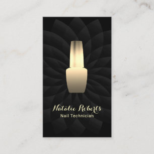 Nail Technicus Black Lotus Salon Manicurist Visitekaartje