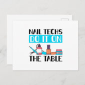 Nail-technicus Briefkaart (Voorkant / Achterkant)