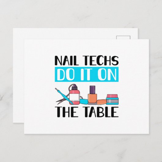 Nail-technicus Briefkaart (Voorkant / Achterkant)