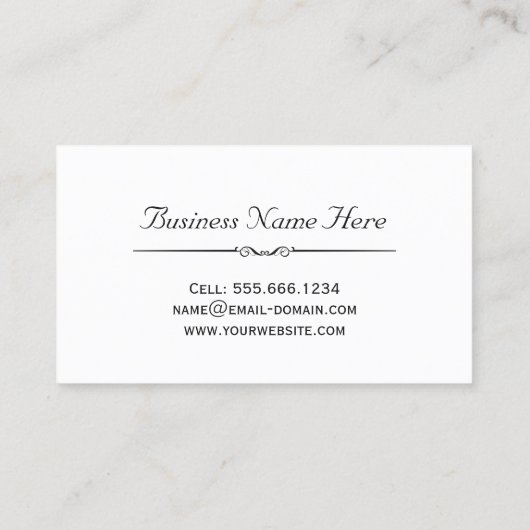 Nail-technicus - Classy Gold Abstract patroon Visitekaartje (Achterkant)