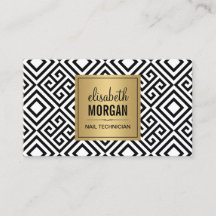Nail-technicus - Classy Gold Abstract patroon