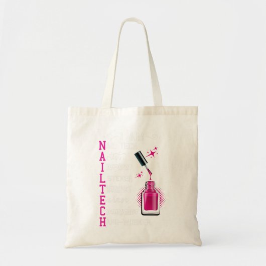 Nail Technicus Counselor Nail Tech Artist Manicur Tote Bag (Voorkant)