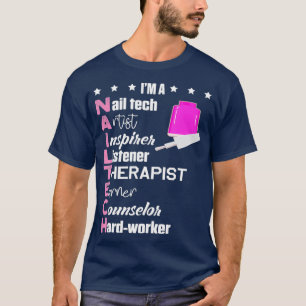 Nail Technicus Counselor Nail Tech Artist T-shirt