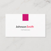 Nail-technicus - Eenvoudig Roos roze Visitekaartje (Voorkant)