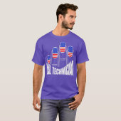 Nail-technicus Flag Nails Nail Tech Artist T-shirt (Voorkant volledig)