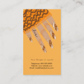 Nail-technicus handgetekend Visitekaartje (Achterkant)