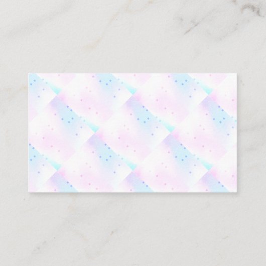 Nail-technicus | Holografisch mozaïekgeometrisch Visitekaartje (Achterkant)