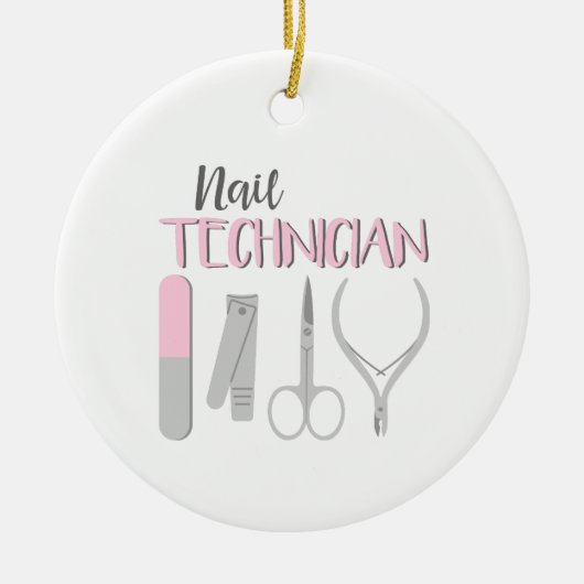 Nail-technicus Keramisch Ornament (Voorkant)