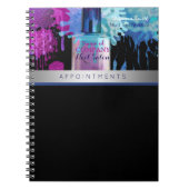 Nail Technicus kleurig splaatstetontwerp Notitieboek (Voorkant)