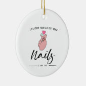 Nail Technicus  kunst voor schoonheidsvrouwen Keramisch Ornament (Rechts)