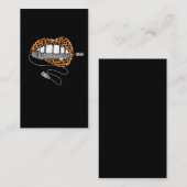 Nail Technicus Leopard Manicurist Visitekaartje (Voorkant / Achterkant)