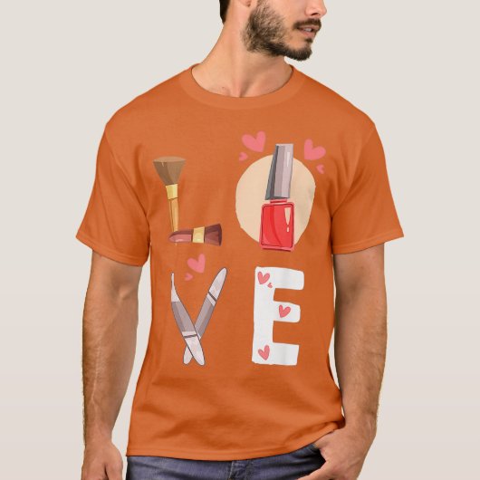 Nail Technicus Love Nail Tech Artist Manicurist T-shirt (Voorkant)