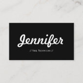 Nail-technicus - Minimale eenvoudige samenvatting Visitekaartje (Voorkant)