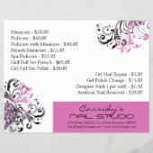 Nail-technicus/Nail Bar, promotie Flyer (Achterkant)