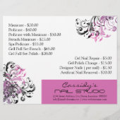Nail-technicus/Nail Bar, promotie Flyer (Achterkant)