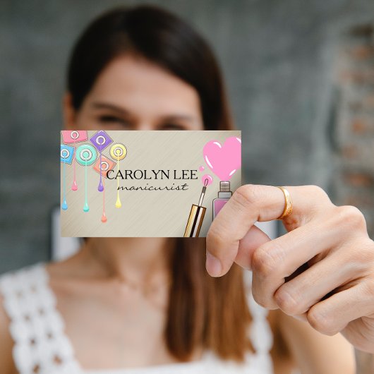 Nail-technicus | Nail-Poolse flessen Visitekaartje