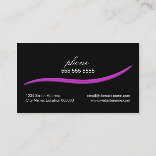 Nail-technicus of Salon Visitekaartje (Achterkant)