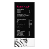 Nail-technicus rackkaart reclamekaart (Achterkant)