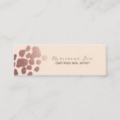 Nail-technicus Salon Artist Roos Gold Mini Visitekaartje (Voorkant)