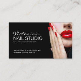 Nail-technicus ~ Sjabloon voor visitekaartjes Afsprakenkaartje