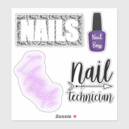 Nail technicus Stickers