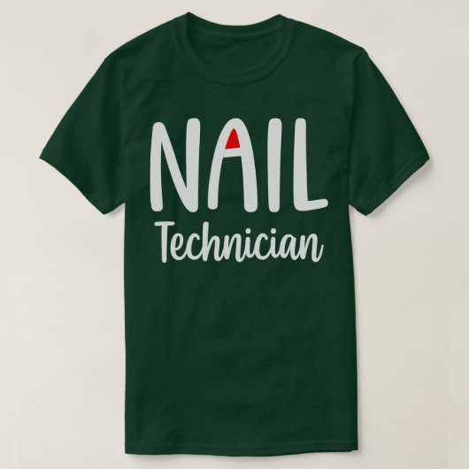 Nail-technicus T-shirt (Design voorkant)