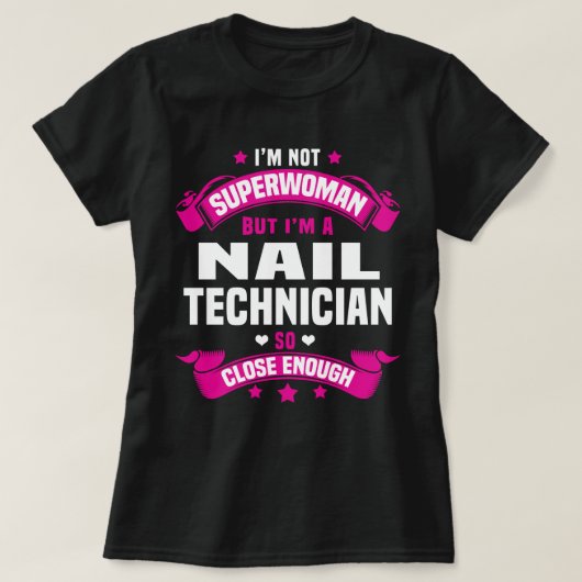 Nail-technicus T-shirt (Design voorkant)