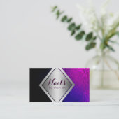 Nail-technicus — Trendy Beausalon-visitekaartje Visitekaartje (Staand voorkant)