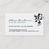 Nail-technicus Visitekaartje (Achterkant)