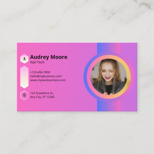 Nail-technicus Visitekaartje (Voorkant)