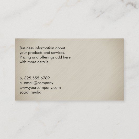 Nail-technicus Visitekaartje (Achterkant)