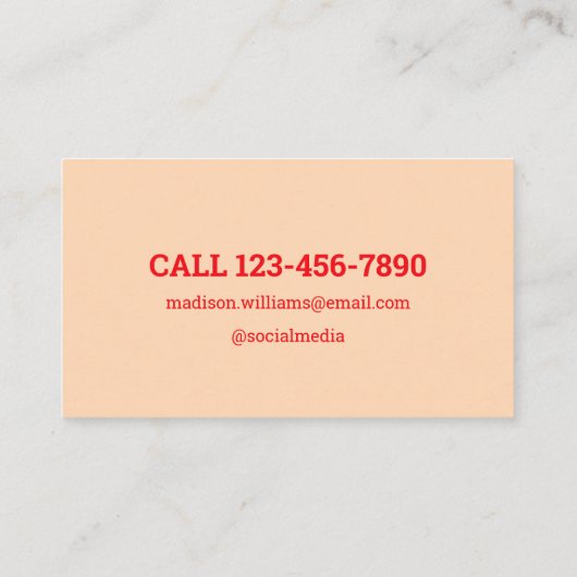 Nail-technicus Visitekaartje (Achterkant)