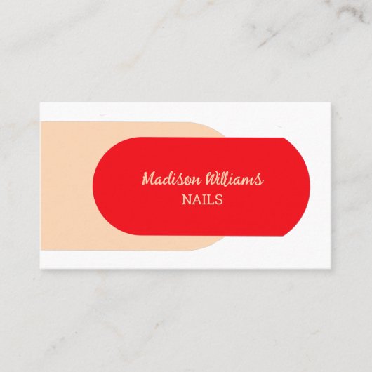 Nail-technicus Visitekaartje (Voorkant)