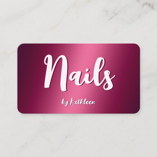 Nail-technicus Visitekaartje (Voorkant)