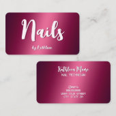 Nail-technicus Visitekaartje (Voorkant / Achterkant)