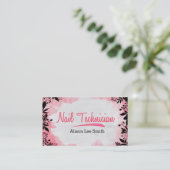 Nail-technicus Visitekaartje (Staand voorkant)