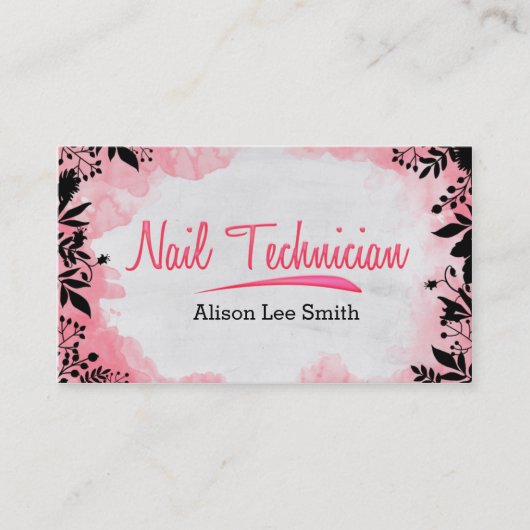 Nail-technicus Visitekaartje (Voorkant)