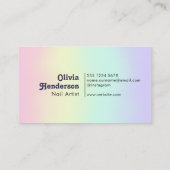 Nail-technicus Visitekaartje Nail-artiest (Achterkant)