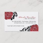  Nail-technicus Visitekaartjes Afsprakenkaartje (Achterkant)