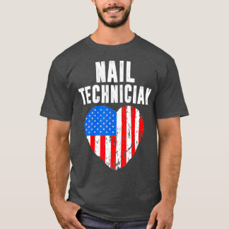 Nail-technicus Vlag Extra Nail Tech Artist DA1 T-shirt