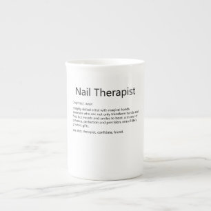 Nail Therapist Definition Nail Tech Nail Porselein Kop