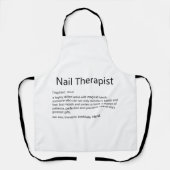 Nail Therapist Definition Nail Tech Nail Schort (Voorkant)