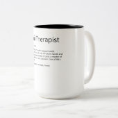 Nail Therapist Definition Nail Tech Nail Tweekleurige Koffiemok (Voorkant rechts)