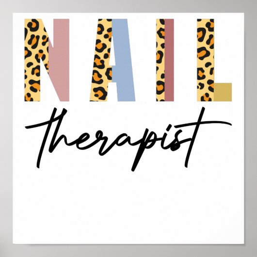 Nail Therapist Nail Salon Nail Tech Nail Poster (Voorkant)